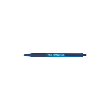 Penne a sfera a scatto Soft Feel - punta 1,0mm - blu - Bic - conf. 12 pezzi