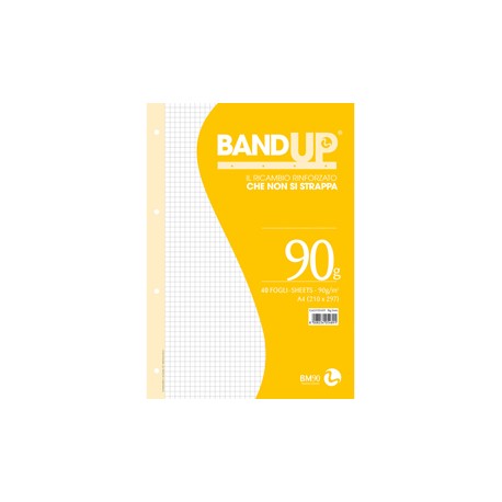 Ricambi BandUp forati rinforzati - A4 -  5mm - 90gr - BM - conf. 40 pezzi