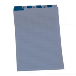 Schede - rubrica A/Z -  17 x 24 cm (verticale) - bianco - Edipro