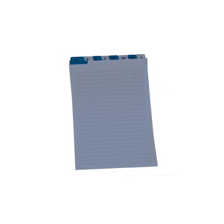 Schede - rubrica A/Z -  17 x 24 cm (verticale) - bianco - Edipro