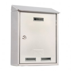 Cassetta postale Elios Steel - 27,5 x 35 x 12 cm - acciaio inox - Metalplus