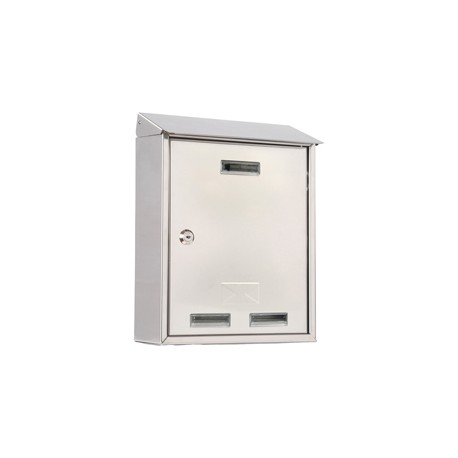 Cassetta postale Elios Steel - 27,5x35x12 cm - acciaio inox - Metalplus