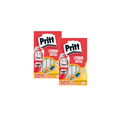 Gommini adesivi Multi-Tack - riutilizzabili - bianco - Pritt - conf. 95 pezzi