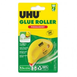 Colla a nastro Dry&Clean Roller - permanente - 6,5 mm x 8,5 m - UHU