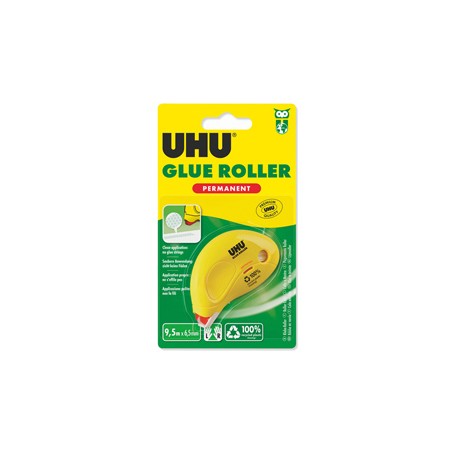 Colla a nastro Dry&Clean Roller - permanente - 6,5 mm x 8,5 m - UHU