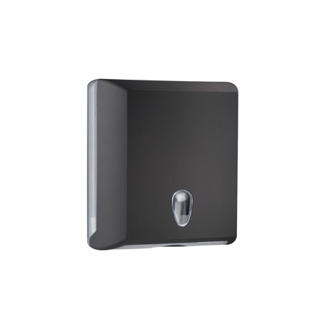 Dispenser asciugamani piegati Soft Touch - 29x10,5x30,5 cm - nero - Mar Plast