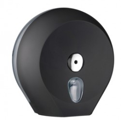 Dispenser linea plus di carta igienica in rotolo Mini Jumbo - 27 x 12,8 x 27,3 cm - plastica - Vesuvian Black - Mar Plas