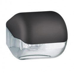 Dispenser di carta igienica EColored - 15 x 14,8 x 14 cm - plastica - vesuvian black - Mar Plast