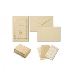 Taschetta 10 biglietti + 10 buste - Natura - 9 x 14 cm - colori assortiti - Rex Sadoch