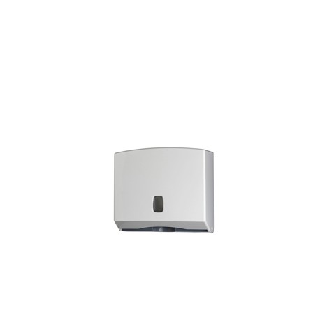 Dispenser asciugamani piegati C/Z/M Basica - 25x9,2x22 cm - bianco/grigio - Medial