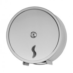 Dispenser carta igienica Brinox rotolo Mini Jumbo - 26 x 12,7 x 26,5 cm -rotolo diametro 23 cm - acciaio inox - Medial