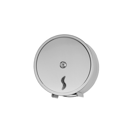 Dispenser carta igienica Brinox rotolo Mini Jumbo - 26 x 12,7 x 26,5 cm -rotolo diametro 23 cm - acciaio inox - Medial