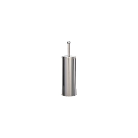 Portascopino WC Basic - da terra - acciaio inox  - diametro 9,8 cm - altezza 38 cm - silver - Medial