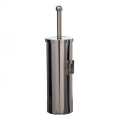 Portascopino WC Basic - da muro - acciaio inox - diametro 9,8 cm - altezza 38 cm - silver - Medial