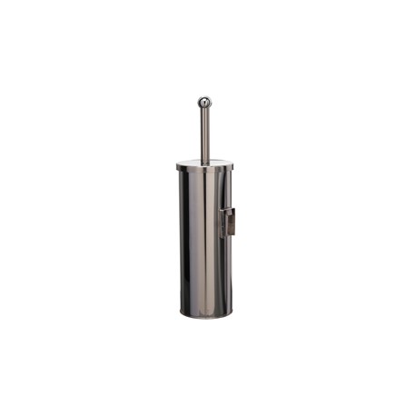 Portascopino WC Basic - da muro - acciaio inox - diametro 9,8 cm - altezza 38 cm - silver - Medial