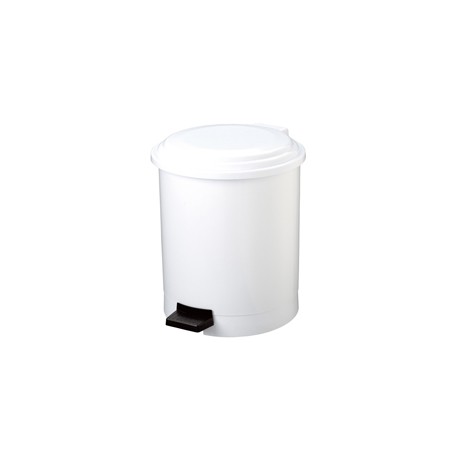 Pattumiera a pedale Ruf - diametro 31,5 cm - altezza 42 cm - 20 L - bianco - Medial