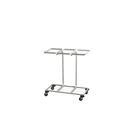 Carrello mobile Triflux - 83,3x36x90 cm - con ruote - 3 portasacco da 100 L ciascuno - acciaio - Medial