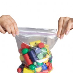 Sacchetti Zip - 7 x 10 cm - 45 micron - LDPE - trasparente - Viva - conf. 100 pezzi