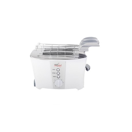 Tostapane elettrico - 2 pinze - 600 W - bianco - Melchioni family