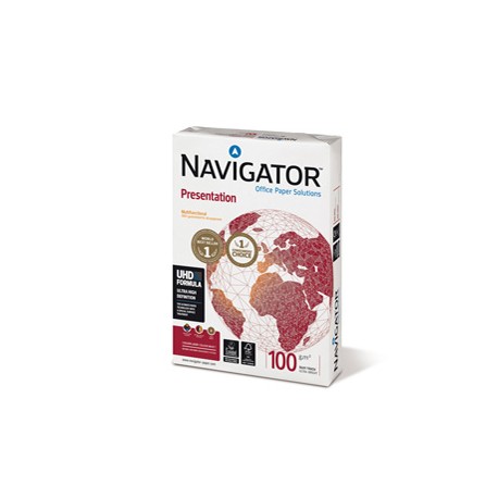 Carta Presentation 100 - A4 - 100 gr - bianco - Navigator - conf. 500 fogli