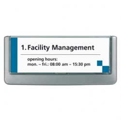 Targa per porte/pareti Click Sign - 14,9 x 5,3 cm - Durable