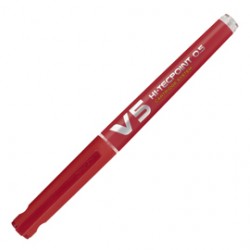 Roller Hi-Tecpoint V5 ricaricabile con cappuccio - punta 0,50mm - rosso - Pilot