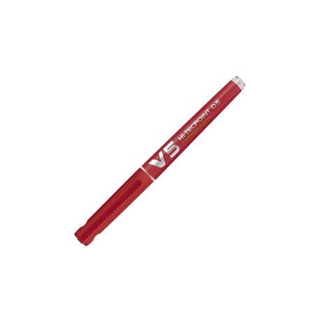Roller Hi-Tecpoint V5 ricaricabile con cappuccio - punta 0,50mm - rosso - Pilot