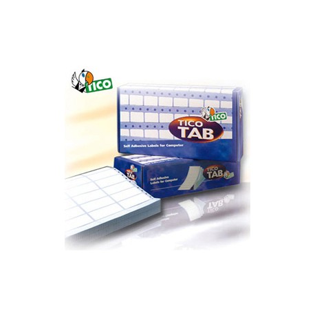 Scatola 4000 etichette adesive TAB1-0893 89x36,2mm corsia singola Tico