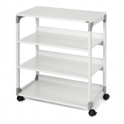 Mobile/carrello Multifunzione System 88 - con ruote - 4 ripiani - 75 x 43,2 x 87,9 cm - grigio - Durable