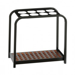 Portaombrelli Multi - 8 posti - 52 x 26 x 54 cm - nero/acciaio - Medial