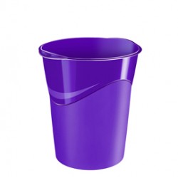 Cestino Gloss - altezza 33,4 cm - diametro 30,5 cm - 14 L - viola - CEP