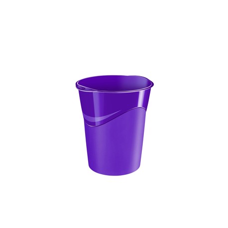 Cestino Gloss - altezza 33,4 cm - diametro 30,5 cm - 14 L - viola - CEP