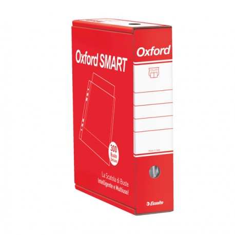 Buste forate Oxford Smart - De Luxe - buccia - 22 x 30 cm - trasparente - Esselte - conf. 300 pezzi