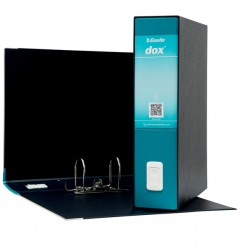 Registratore Dox 2 - dorso 8 cm - protocollo 23x34 cm - verde mare - Esselte Dox