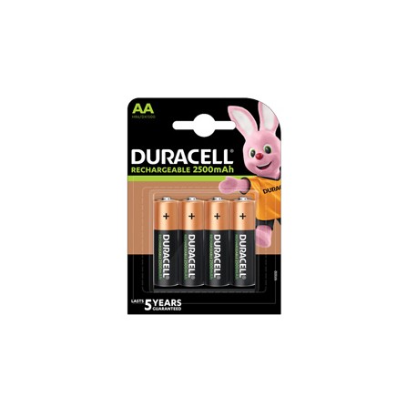 Pila AA ricaricabili - 2500 mAh - Duracell Precharged - blister 4 pezzi