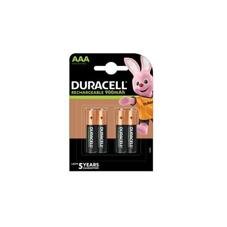 Pila ricaricabili Mini Stilo AAA - Precharged - 900mah - Duracell - blister 4 pezzi