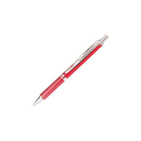 Roller a scatto Energel Sterling - punta 0,7mm - fusto rosso - Pentel