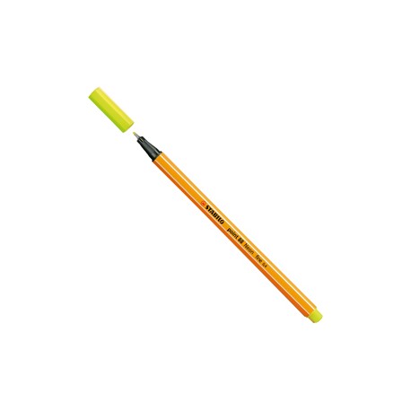 Fineliner Point 88 - tratto 0,4 mm - giallo neon 024 - Stabilo