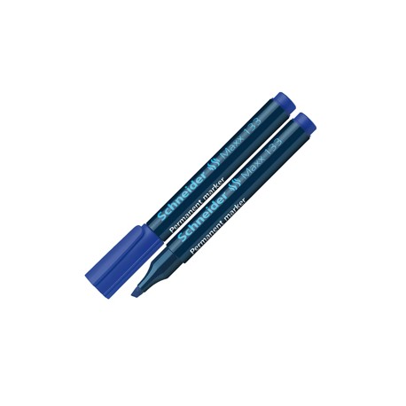 Marcatore permanente Maxx 133 - punta a scalpello - tratto da 1,00-4,00mm - blu  - Schneider