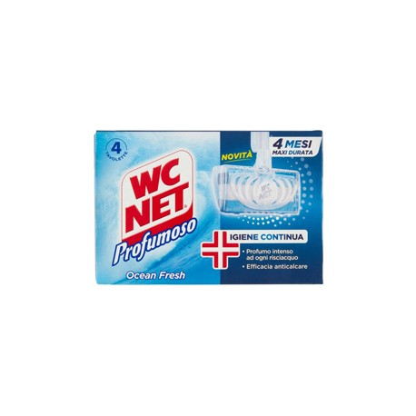 Tavoletta Profumoso Ocean Fresh - WC Net - 4 gabbiette da 34 gr