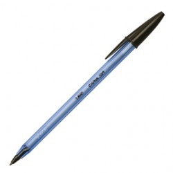 Penna a sfera con cappuccio Cristal Soft  - punta 1,2mm - nero - Bic - conf. 50 pezzi