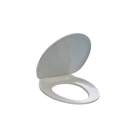 Sedile per WC - universale - PPL - distanza fori da 8,5 a 17,5 cm - bianco - Durable