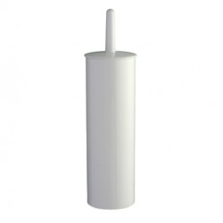 Portascopino WC Basica - da terra - ABS - diametro 10,3 cm - altezza 39,5 cm - bianco - Medial