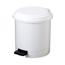 Pattumiera a pedale Ruf - PPL - 3 L - diametro 17,5 cm - altezza 21 cm - bianco - Medial