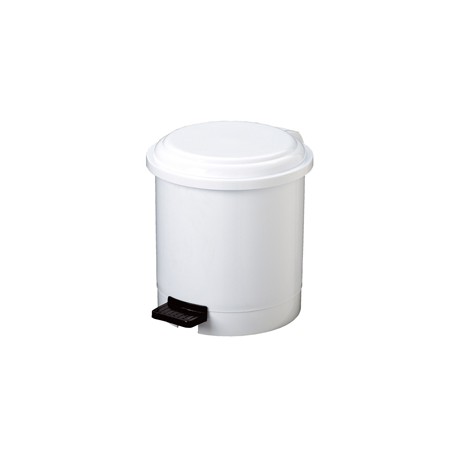 Pattumiera a pedale Ruf - PPL - 3 L - diametro 22,5 cm - altezza 21 cm - bianco - Medial International