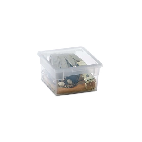 Contenitore multiuso Light Box S/2 - 17,8x20,4x10 cm - 2,5 L - plastica - trasparente - Terry