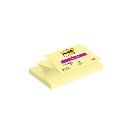 Blocco Post it® Super Sticky Z Notes - R350-123SS-CY - 76 x 127 mm - giallo Canary™ - 90 fogli - Post it®