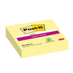 Blocco foglietti Super Sticky - 622-12SS-CY - 47,6 x 47,6 mm - giallo Canary™ - 90 fogli - Post it®