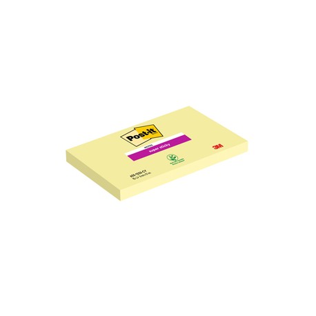 Blocco foglietti Super Sticky - 655-12SS-CY - 76 x 127 mm - giallo Canary™ - 90 fogli - Post it®