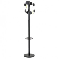 Appendiabiti Stand3 - 8 posti - 175 x 37 cm - nero - Alba